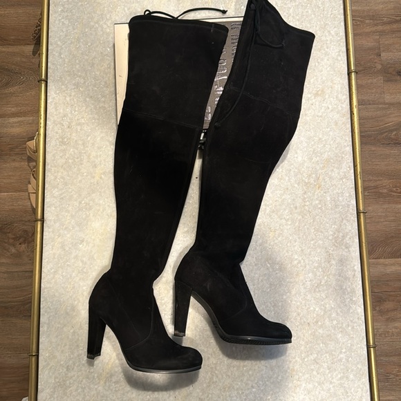 Stuart Weitzman Highland Suede Over the Knee Boots - Picture 3 of 5